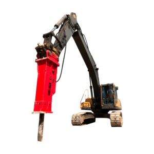 Martillo Hidráulico ATM en excavadora